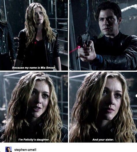 Mia Smoak. Katherine McNamara on Arrow season 7 | Team arrow, Arrow cw
