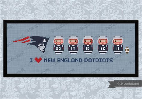 Maybe you would like to learn more about one of these? New England Patriots american football team cross stitch ...