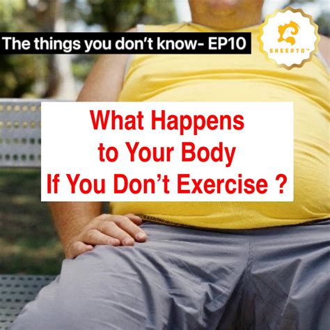 What Happens To Your Body When You Dont Exercise Regularly