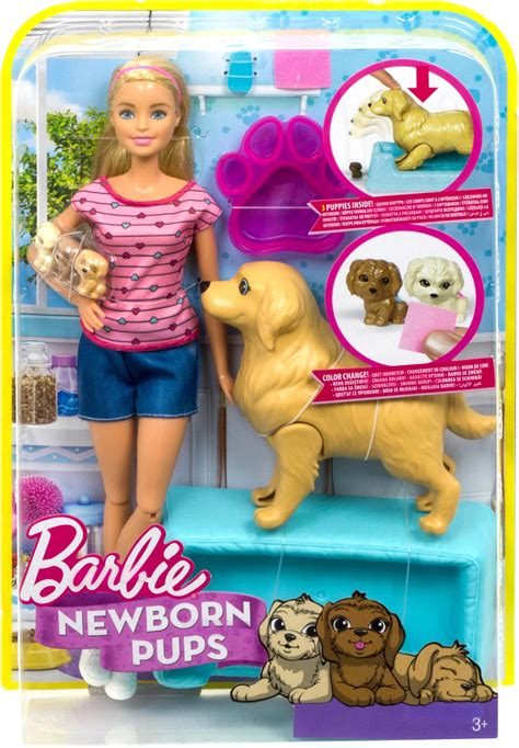Customer Reviews Barbie Newborn Pups Doll And Pets Fdd43 Best Buy