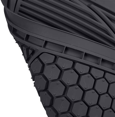 Amazon Basics 4 Piece Thick Flexible Rubber Car Floor Mat Black Buy