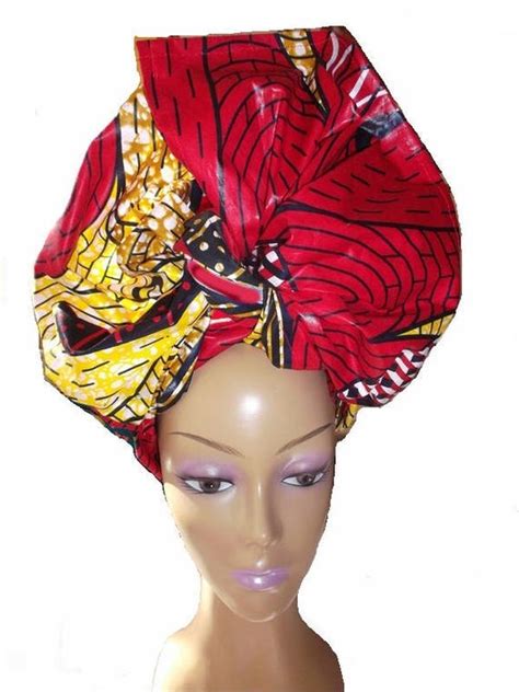 African Head Wrapred African Fabricankara Fabric African