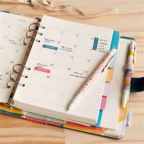 Personal Planner Refill Happy Ideias Para Cadernos Acessórios