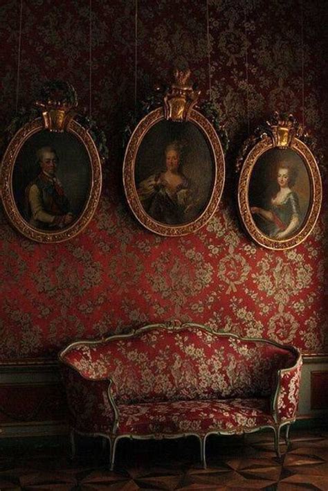Free Download Dark Gothic Victorian House Interior With Red Wallpaper