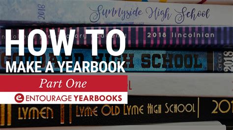 How To Make A Yearbook Part 1 Entourage Yearbooks