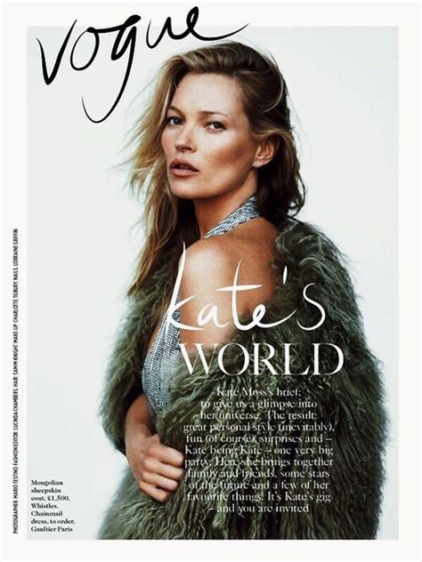 Kate Moss Fashion Magazine Cover Vogue Magazine Kate Moss Queen Kate