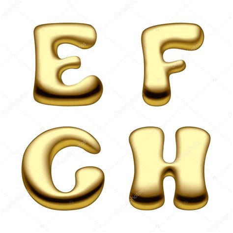 Gold Alphabet Letters Stock Vector Image By ©maystra 17377399