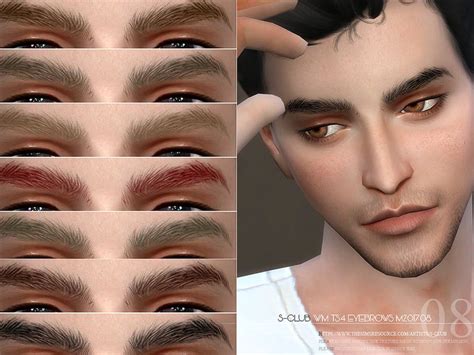 Eyebrows For Men 15 Colors Hope You Like Thanks Found In Tsr
