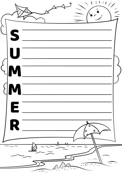 Practice your penmanship with these our free, printable handwriting worksheets provide practice writing cursive letters, words and sentences. Summer Acrostic Poem Template | Free Printable Papercraft ...