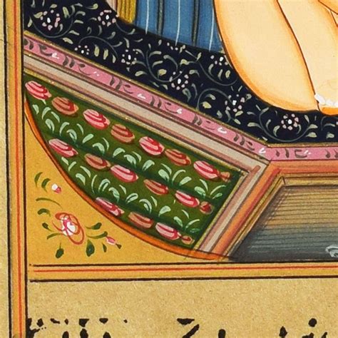 Indian Mughal Harem Watercolor Mughal Erotic Painting Etsy
