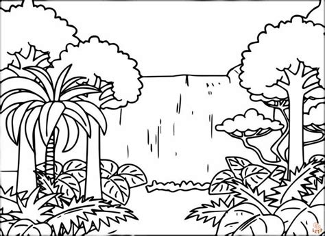 Explore The World Of Rainforest Coloring Pages Gbcoloring