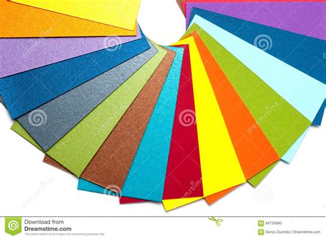 Colored Cardboard Palette Color Guide Paper Samples Color Catalog