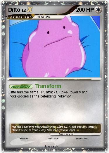 Check spelling or type a new query. Pokémon Ditto 83 83 - Transform - My Pokemon Card