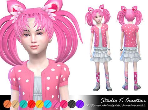 Animate Hair 15 Mini Moon At Studio K Creation Sims 4 Updates