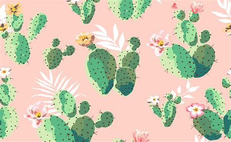 Cactus Print Wallpapers Bigbeamng