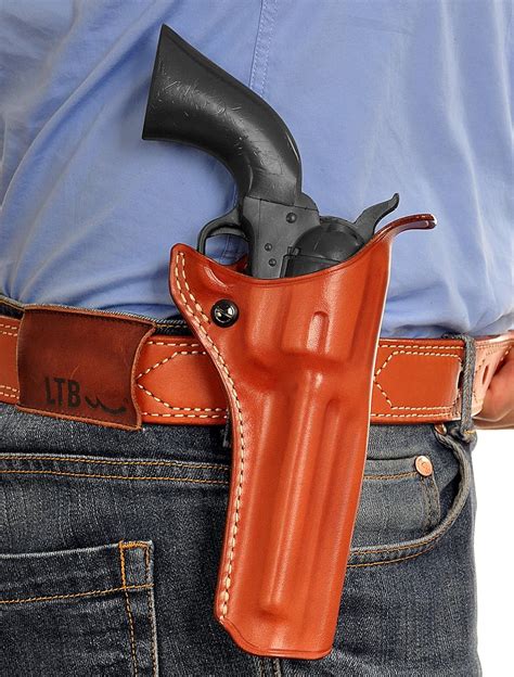 Amazon Premium Leather Paddle Holster Open Top Revolver