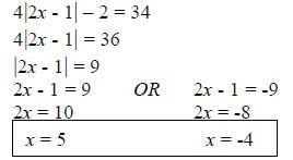 How do you calculate absolute values? #4 Solve the absolute value equation: | Absolute value ...
