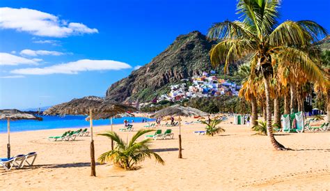 One Of The Most Popular And Beautiful Beaches In Tenerife Las