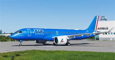 Il Primo Airbus A220 Livrea Azzurra Entra Nella Flotta Di Ita Airways