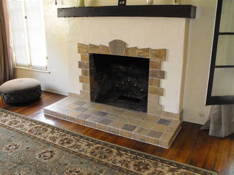 32 modern fireplace designs that will spoil your eyes (current style). new home construction: New Tile Fireplace for a 1920's ...