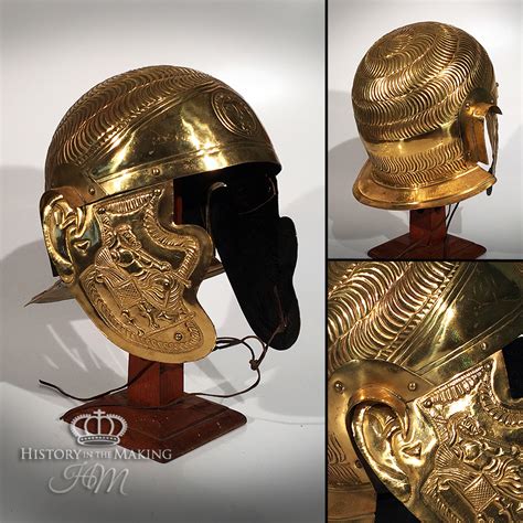 Roman Cavalry Helmet Brass Construction 01 History In The Making