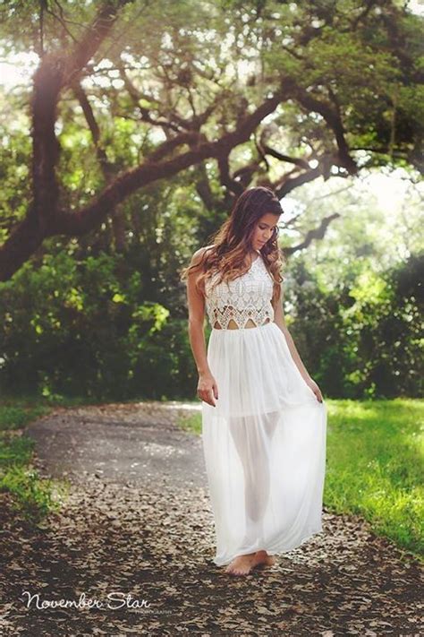 Outdoor Photography Poses Posing White Dress Natural