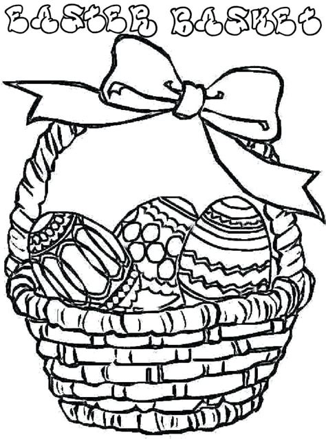 easter basket printable coloring pages  getcoloringscom  printable colorings pages