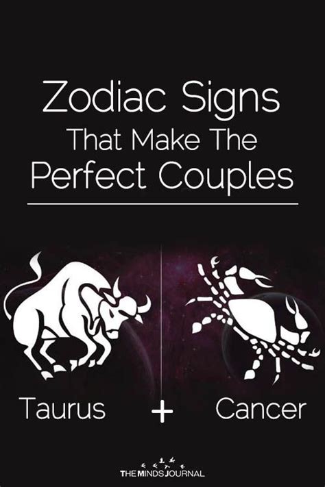 The cancer zodiac sign is known as the nurturing crab of the zodiac. 10 Zodiac Pairs That Are Perfect For Each Other | Taurus ...