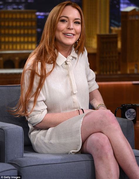 Lindsay Lohan Looks Lovely In White Dress For Jimmy Fallon Interview But Ends Up Drenched