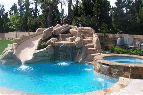 15 Gorgeous Swimming Pool Slides Cool Swimming Pools Pool