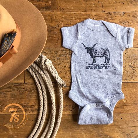 The Brand Your Cattle Onesie 12 Months Western Baby Clothes Cute