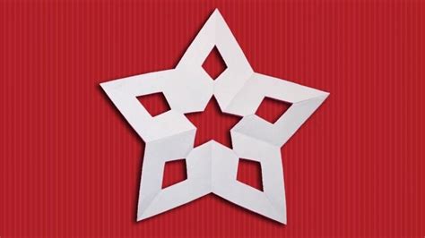 Papercraft Star How To Make Christmas Star Snowflakes Pattern Out Of