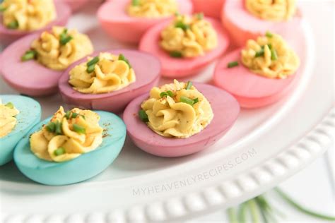 Colored Deviled Eggs For Easter My Heavenly Recipes