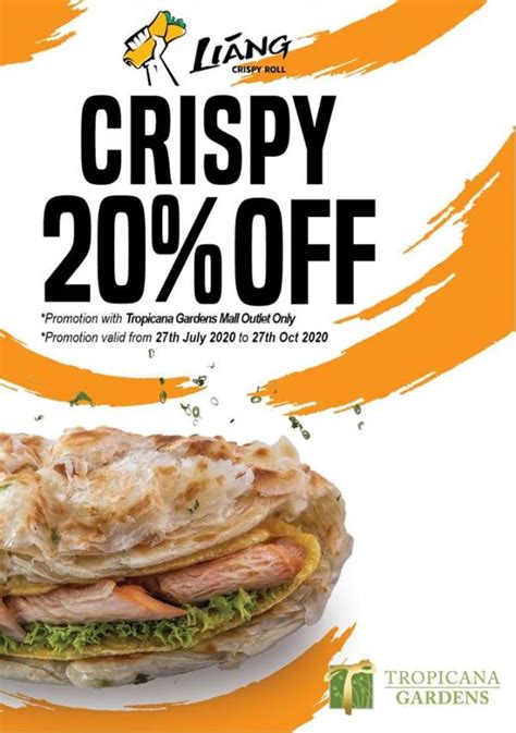 Font size decrease font size increase font size. Liang Crispy Roll Tropicana Gardens Mall 20% OFF Promotion ...