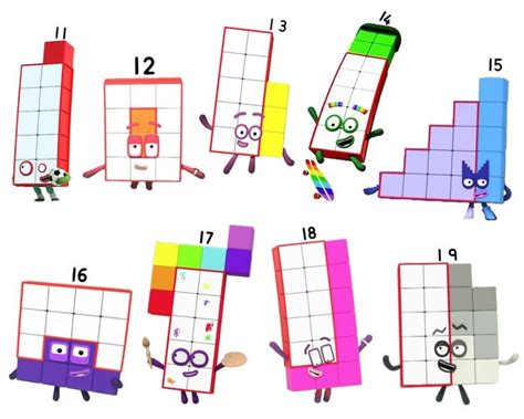 Numberblocks Stickers Glossy Vinyl 8 X 55 In Characters 0 Etsy Fun