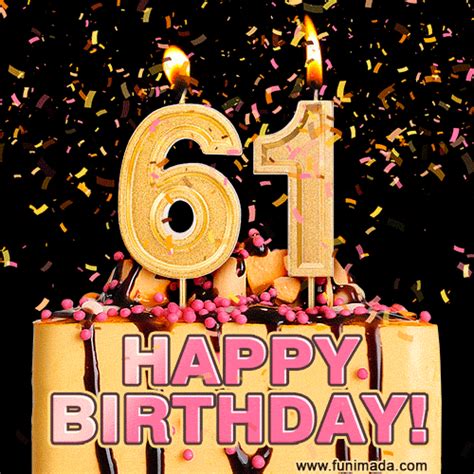 Happy 61st Birthday Cake