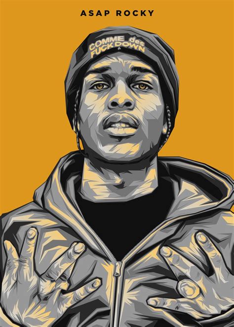 Asap Rocky Music Rapper Poster By Lucky Dream Displate
