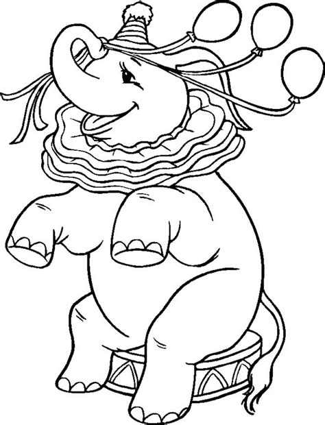 Download elephant coloring page | First birthday | Pinterest