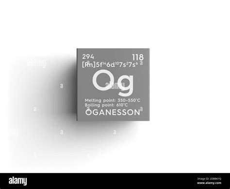 Oganesson Noble Gases Chemical Element Of Mendeleevs Periodic Table