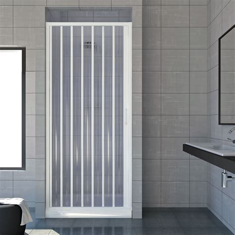 Flexible and easy to use : SHOWER ENCLOSURE WALK IN PLASTIC PVC FOLDING DOORS PANEL ...