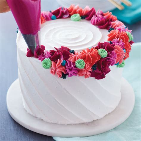 Bright Flower Ring Cake Recipe Cake Cake Decorating Cake