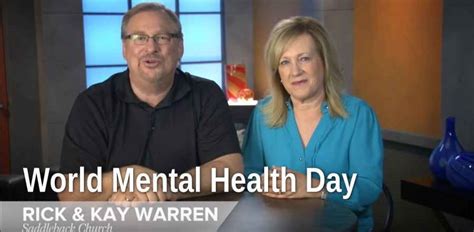 World Mental Health Day With Rick And Kay Warren