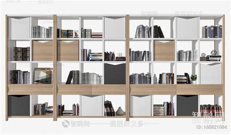 Nordic Style Bookshelf Sketchup Model Download Model Id165821084 1miba