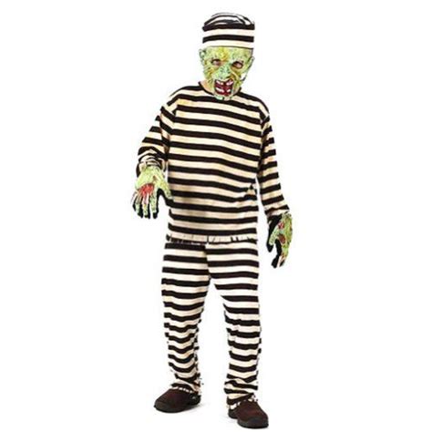 Adults Diy Zombie Convict Prisoner Chain Gang Halloween Fancy Dress