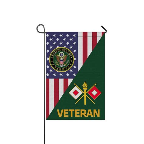 Us Army Signal Corps Veteran Garden Flagyard Flag 12 Inch X 18 Inch T