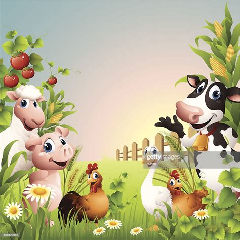 Download Farm Animals Border Vector Art | Getty Images