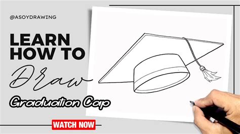 How To Draw Graduation Cap Easy Youtube