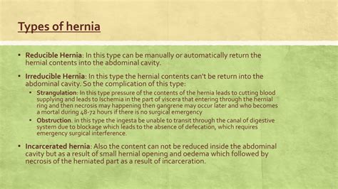 Ppt Types Of Hernia Powerpoint Presentation Free Download Id374632