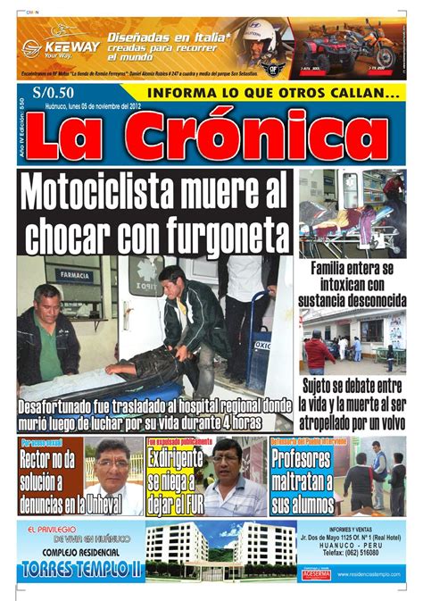 Diario La Cronica Huanuco By Diario La Cronica Issuu