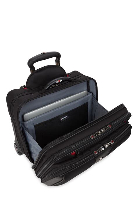Wenger Patriot Ii Wheeled Business Case With Removable Laptop Case Black